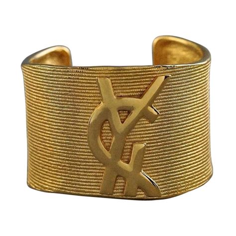 ysl cuff sale|yves saint laurent leather bracelet.